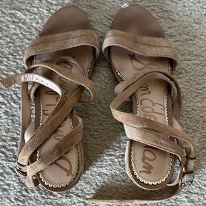 Sam Edelman Beige Strappy Sandals